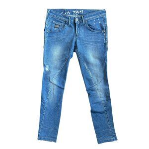 G-STAR Originals Raw 3301 Jeans Breaker Tapered Low Rise Twisted Seams 28 x 32
